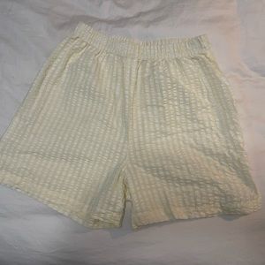Comfy one size yellow and white shorts